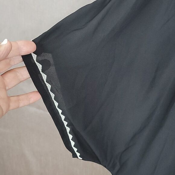 GB Aztec Embroidered Black Cape Large - Picture 4 of 7